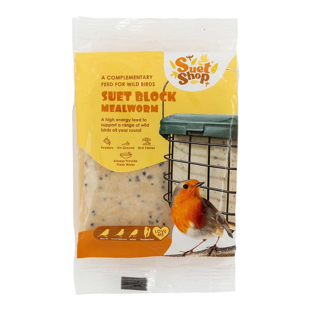 Suet Shop Wild Birds Suet Blocks Mealworm Flavour 300G | Poundstretcher  538561