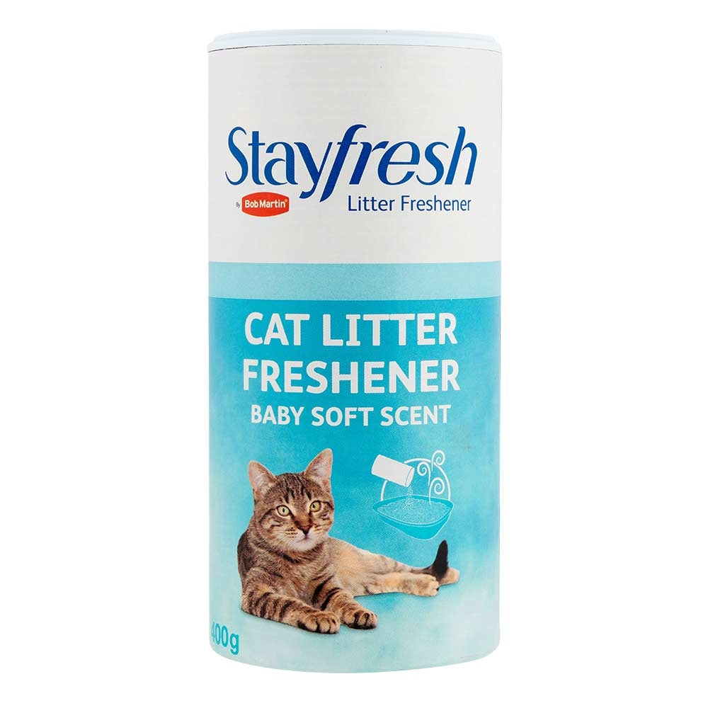 Stay Fresh Cat Litter Freshner - Baby Soft Scent 400G | Poundstretcher  541781 - NEW
