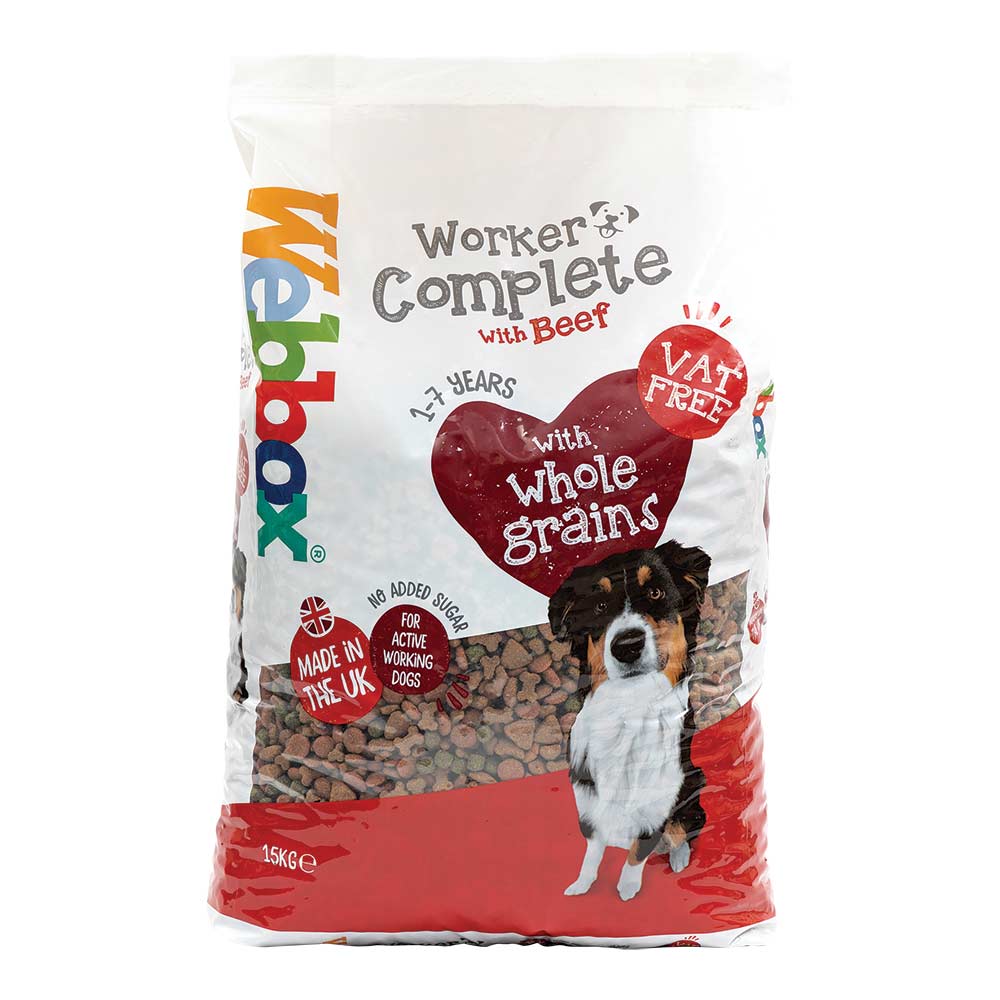 Webbox Working Complete Dog Beef 15kg | Poundstretcher