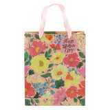 Mother's Day Medium Pink Floral Gift Bag
