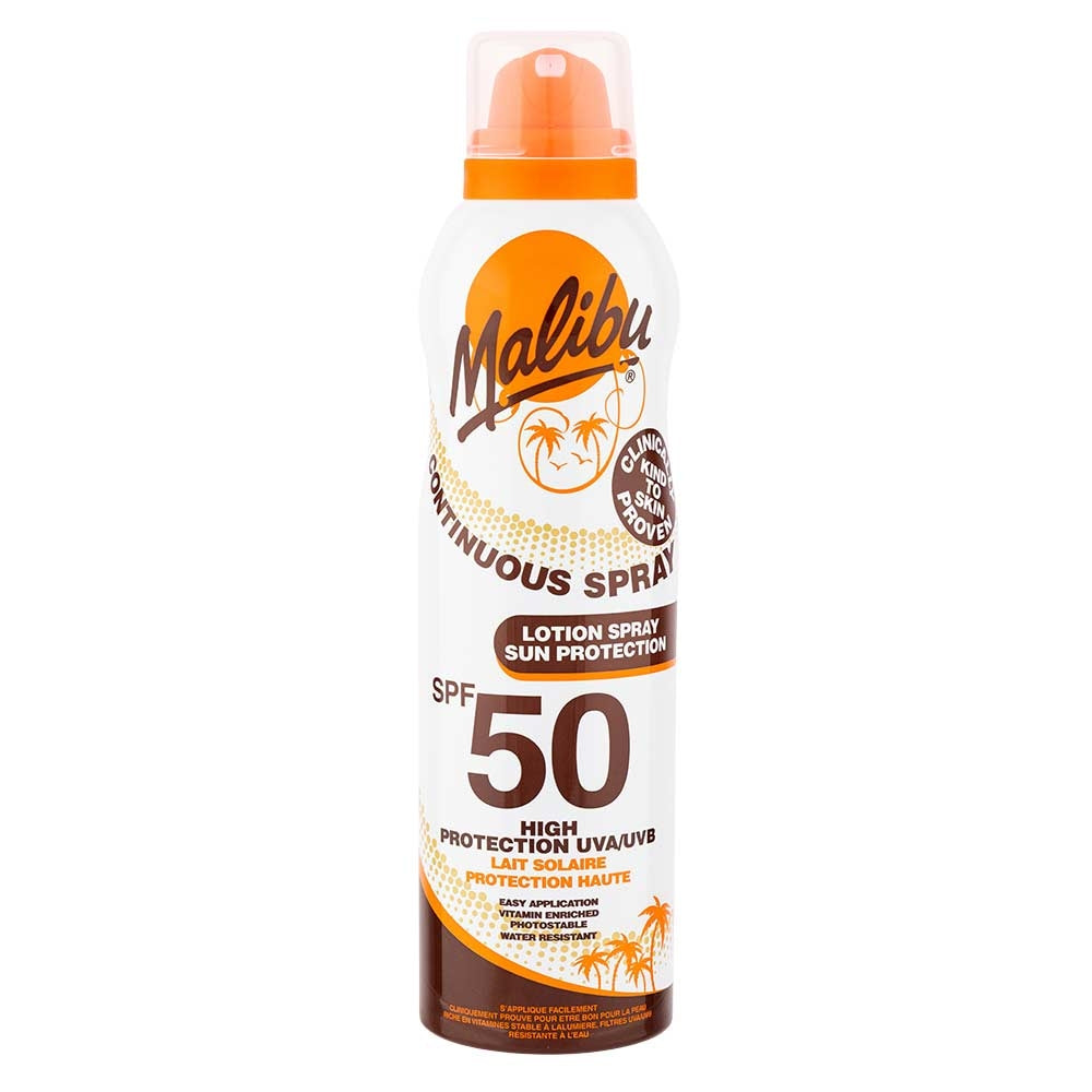Malibu Spf50 Kids Protective Spray 175Ml | Poundstretcher 550901