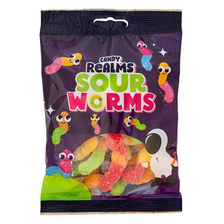 Candy Realms Sour Worms 170G | Poundstretcher 552321