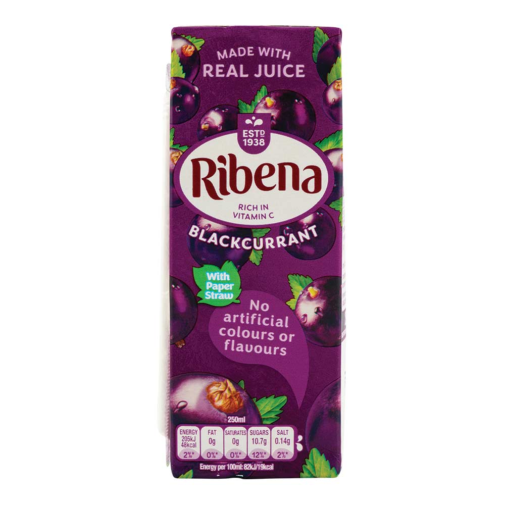 Ribena Blackcurrant Cartons 6 x 250ml