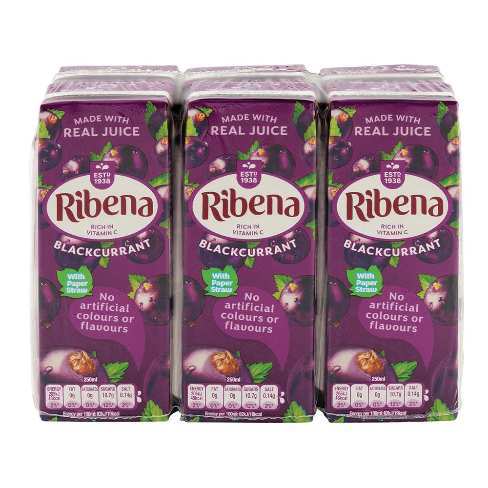 Ribena Blackcurrant Cartons 6 x 250ml