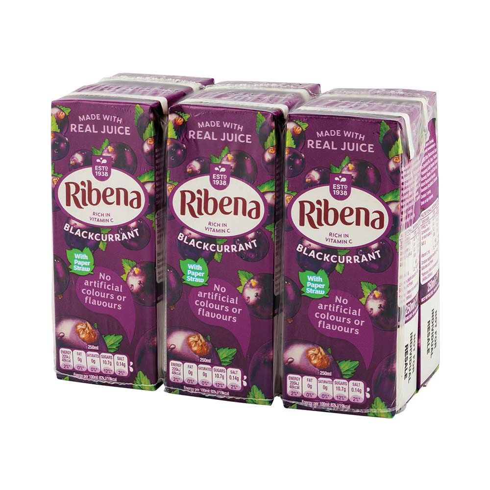 Ribena Blackcurrant Cartons 6 x 250ml