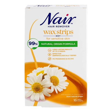 Nair Hair Remover Wax Strips 16 Pack | Poundstretcher 557001