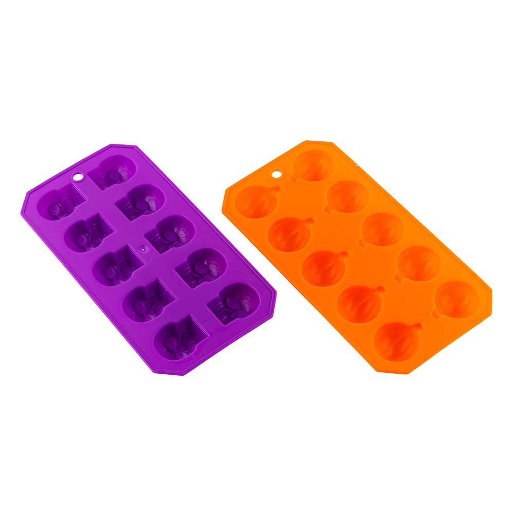 Pumpkin & Skull Ice Tray