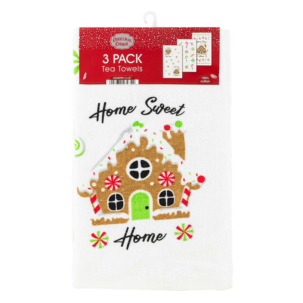 Christmas Themed Tea Towels 3 Pack
