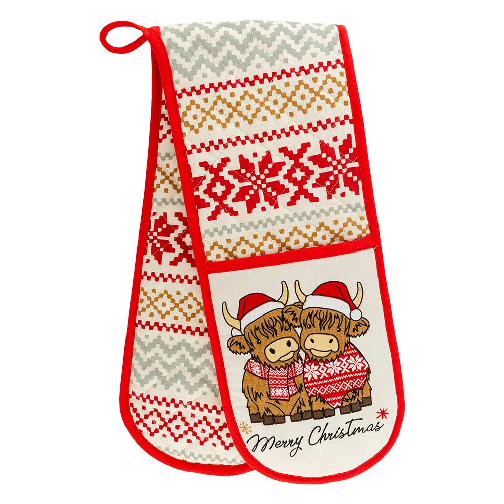 Christmas Double Sided Oven Glove