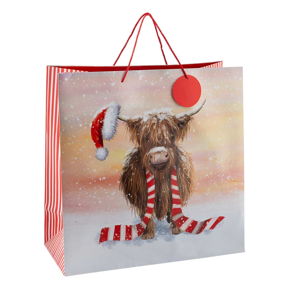 Scottish Highland Cow Gift Bag Jumbo