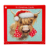 Animal Christmas Cards 10 Pack
