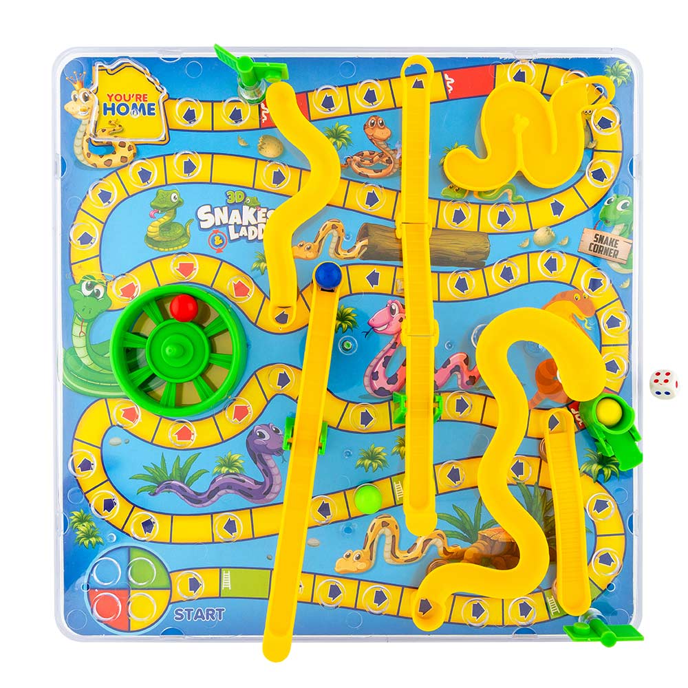 3D Snakes & Ladders Board Game