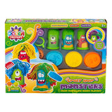 Crazy Hair Monsters Neon Modelling Dough Playset