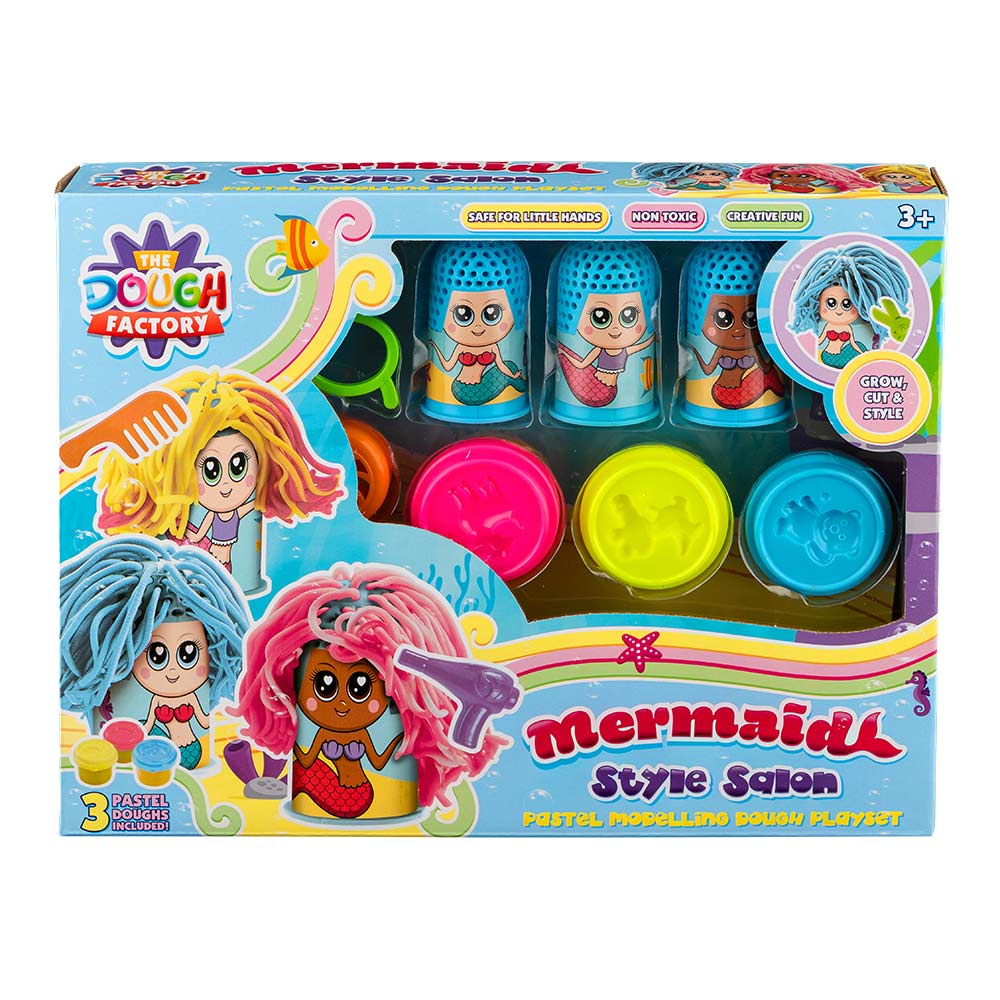 Mermaid Style Salon Paster Modelling Dough Playset
