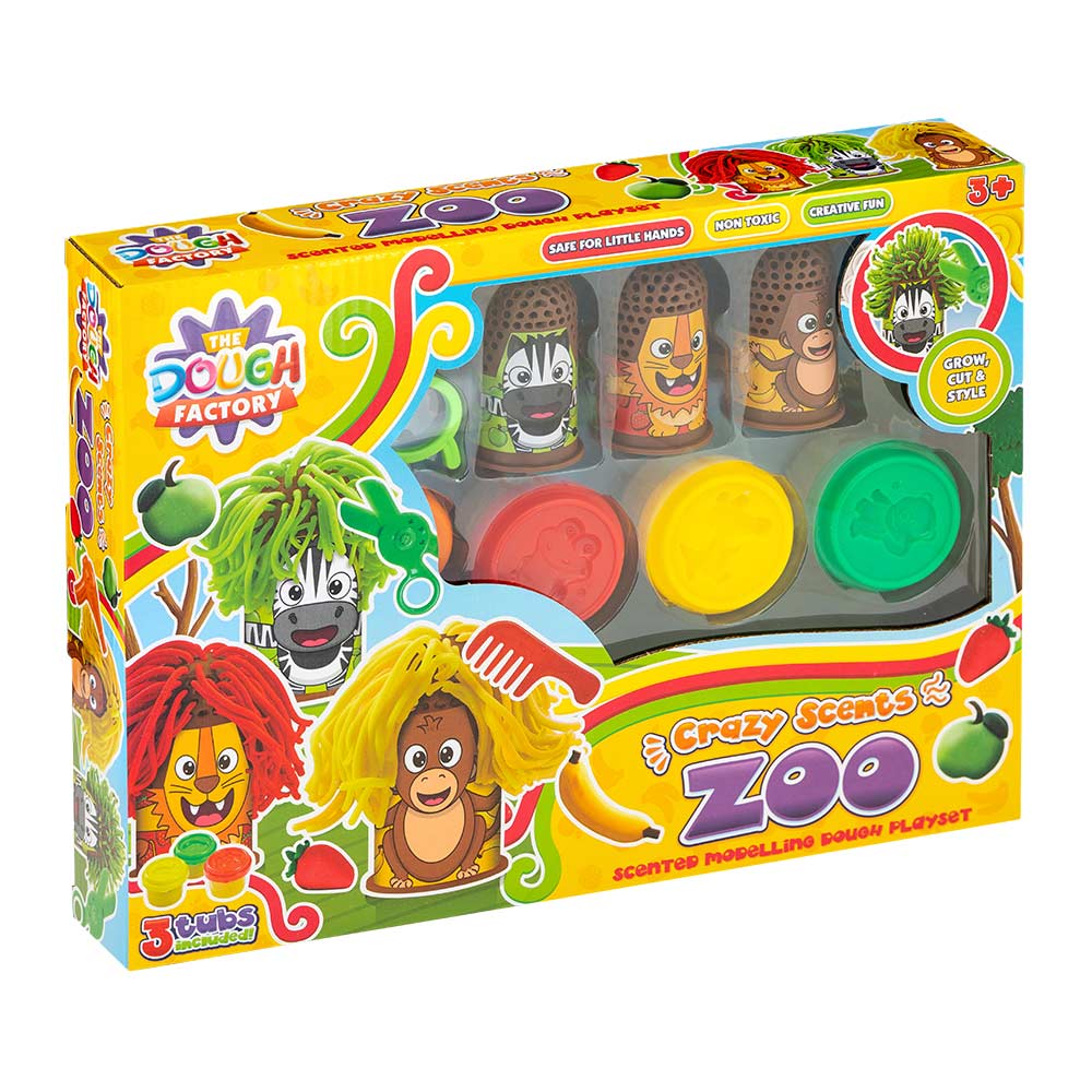 Crazy Scents Zoo Scented Modelling Dough Playset
