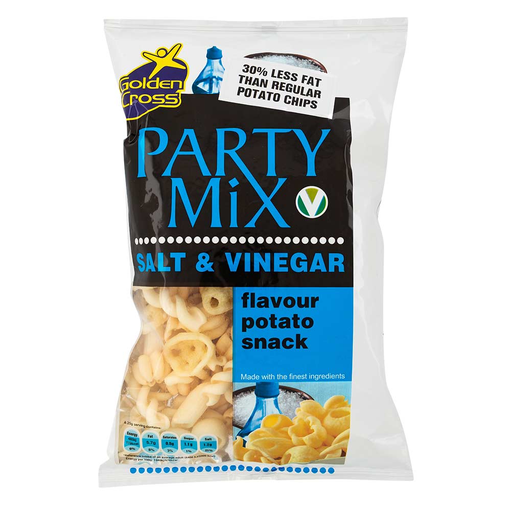 GC Party Mix Salt & Vinegar 125g