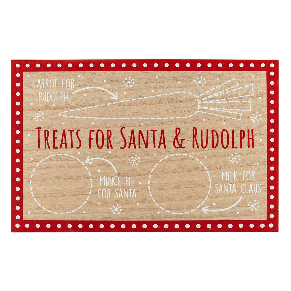 Santa Snack Board 20cm x 30cm