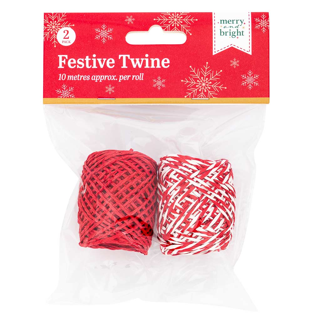 Festive Twine 10 Metres x 2 Pack