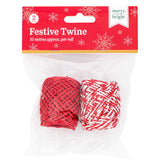 Festive Twine 10 Metres x 2 Pack