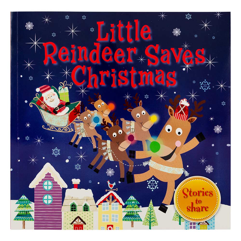 Little Reindeer Saves Christmas Kids Story Book