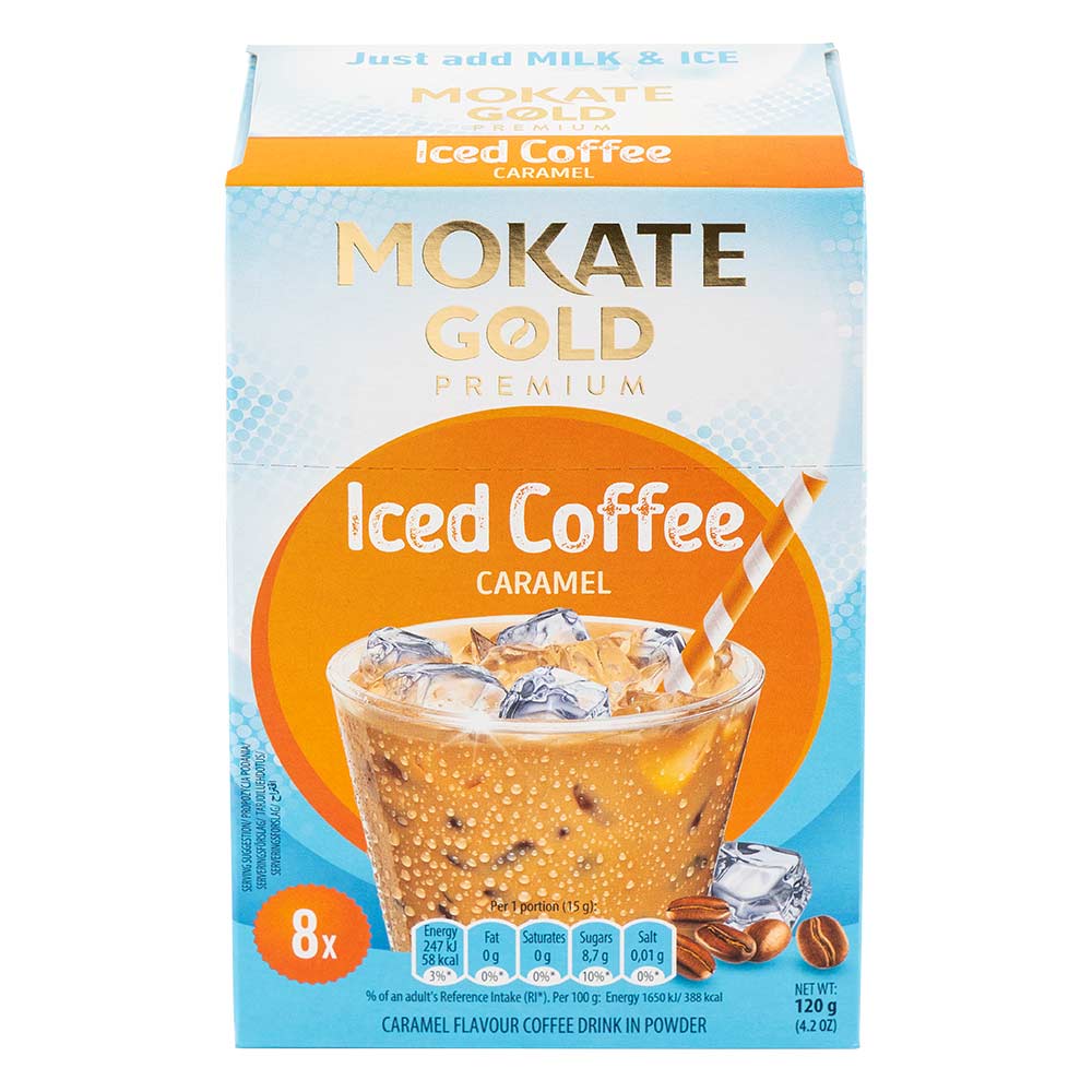 Mokate Gold Iced Coffee Caramel 8 x 15g