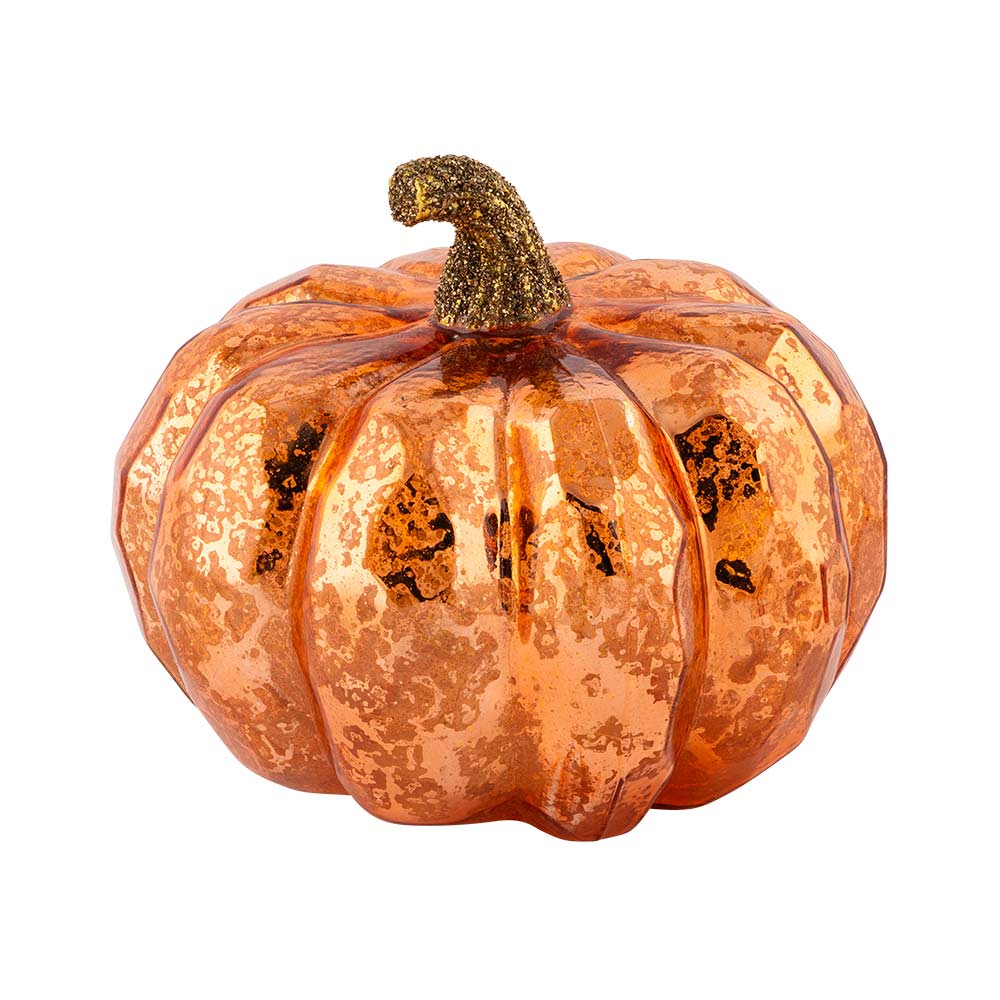 Illuminated Golden Pumpkin Decoration