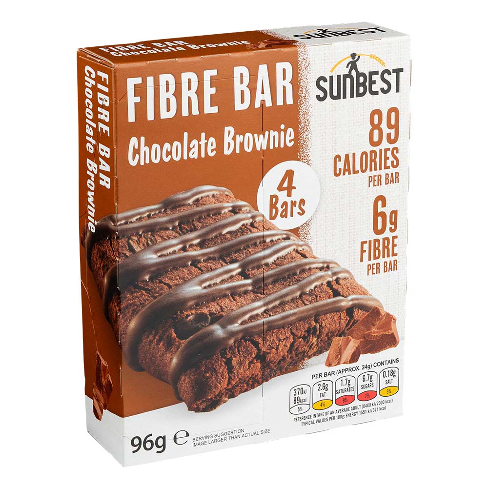 Sun Best Chocolate Brownie Fibre Bars 4 x 24g