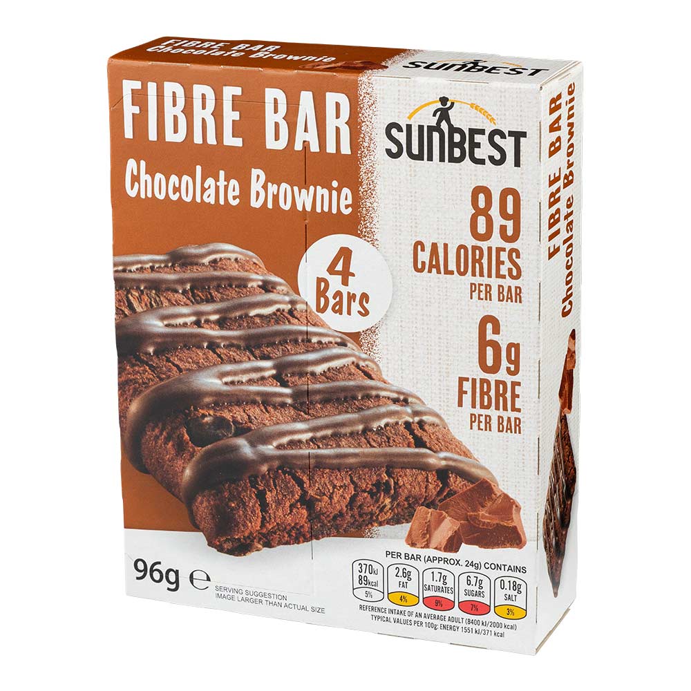 Sun Best Chocolate Brownie Fibre Bars 4 x 24g