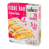Sun Best School Cake Fibre Bars 4 x 24g