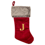Red Velvet Christmas Alphabet Stocking