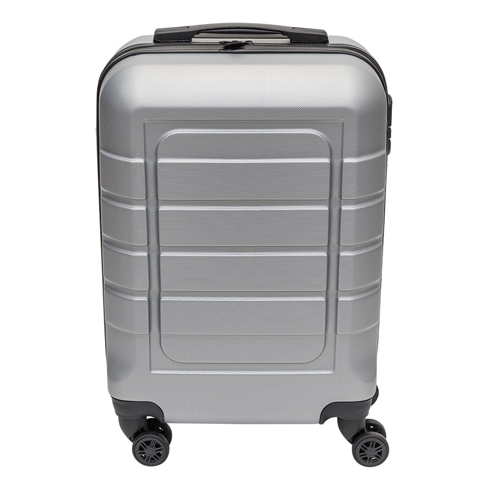Hard Shell Cabin Suitcase Silver 20 Inch