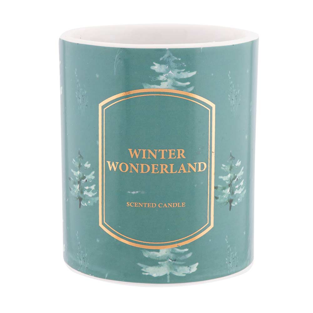 Winter Wonderland Ceramic Candle Jar