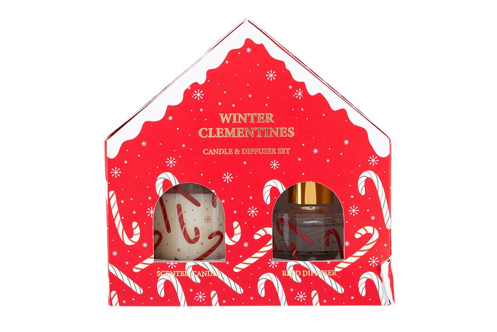 Winter Clementines Scented Candle & Diffuser Set