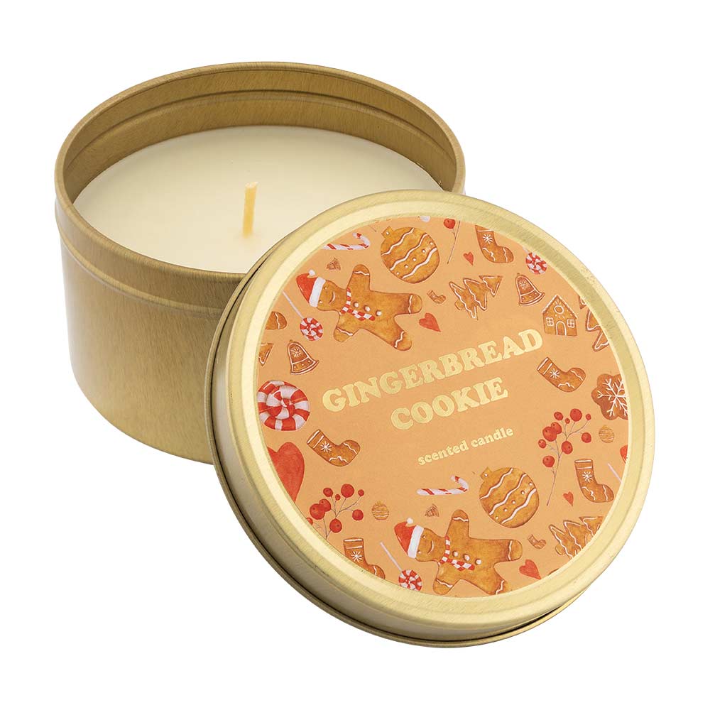 Gingerbread Cookie Scented Candle with Lid 120g