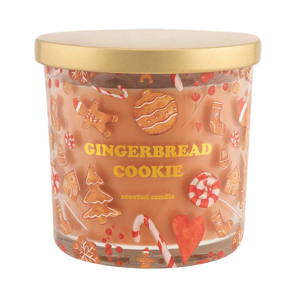Gingerbread Cookie Candle With Lid 300g