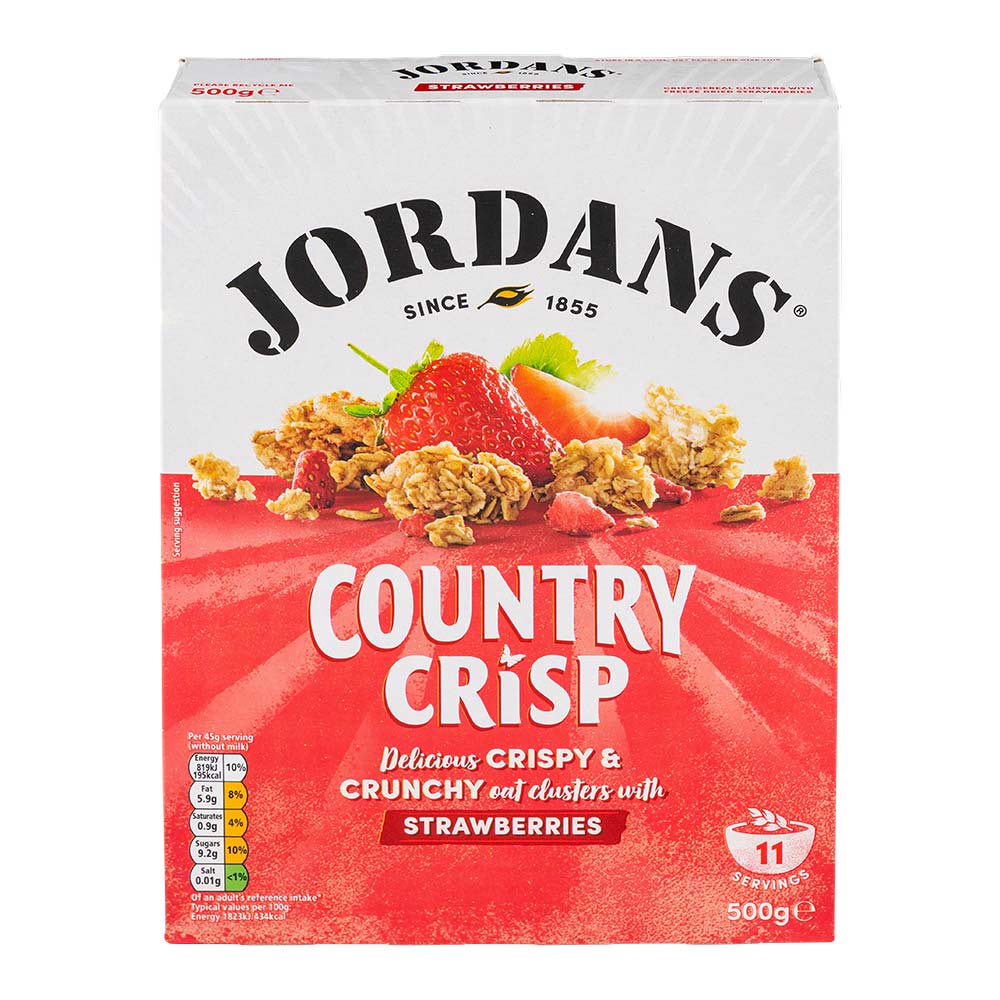 Jordans Country Crisp Strawberries Cereal 500g