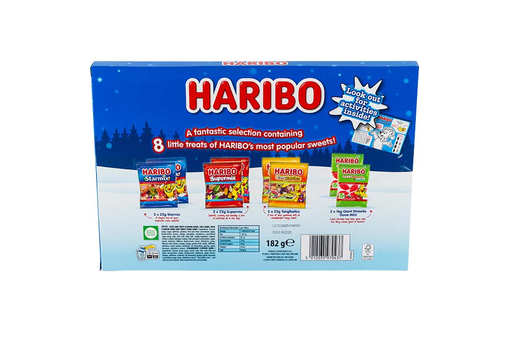 Haribo Christmas Selection Box 182g (8 Pack)