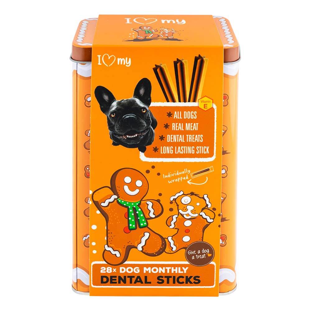 Gingerbread Man Dog Dental Sticks 10g x 28 Pack
