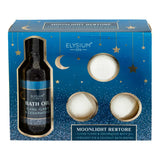 Elysium Spa Moonlight Restore Bath Oil & 3 Bath Bombs Gift Set