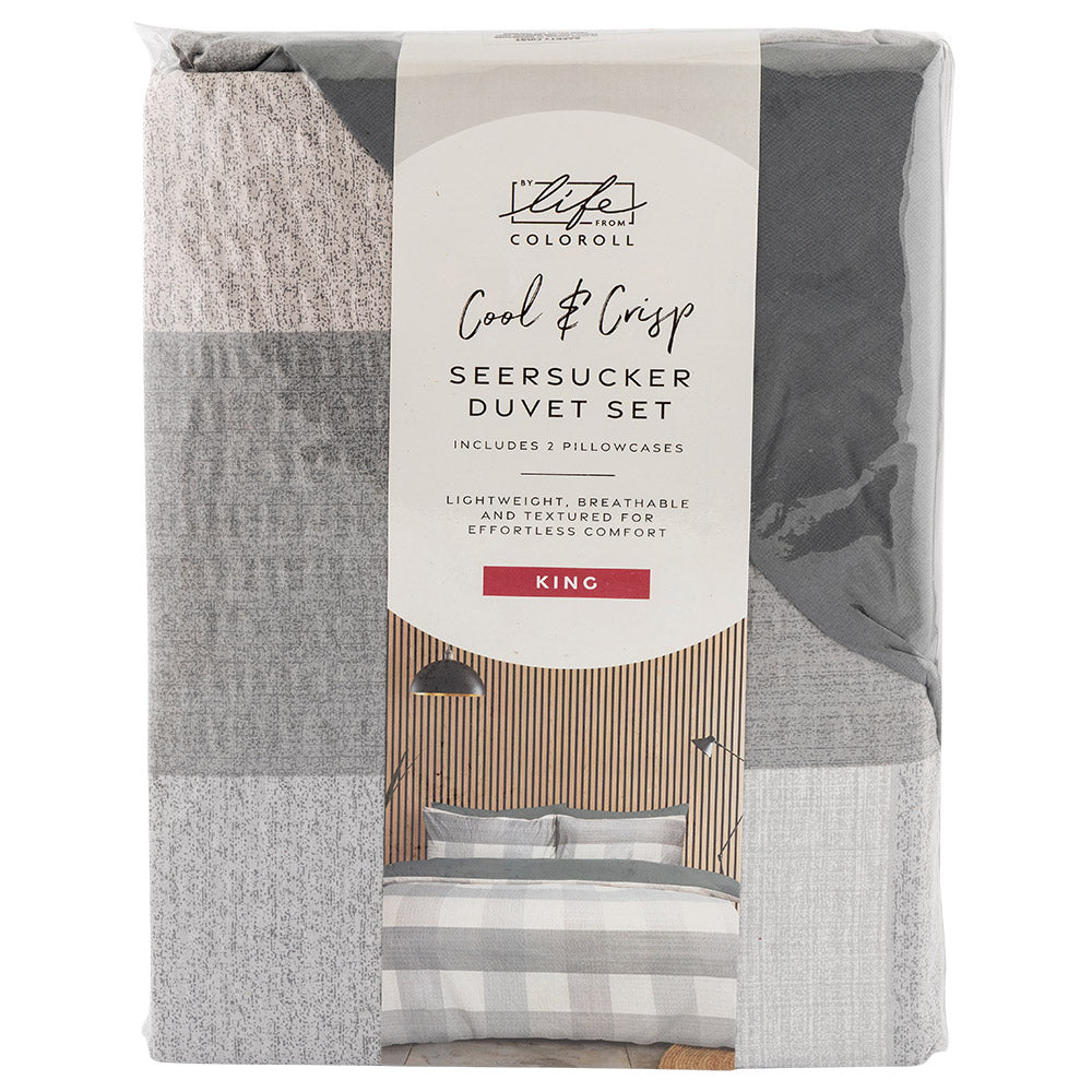 Seersucker Duvet Set King