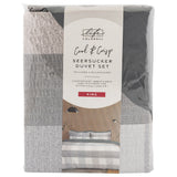 Seersucker Duvet Set King