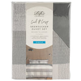 Seersucker Duvet Set Single