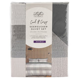 Seersucker Duvet Set Double