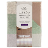 Seersucker Duvet Set Double