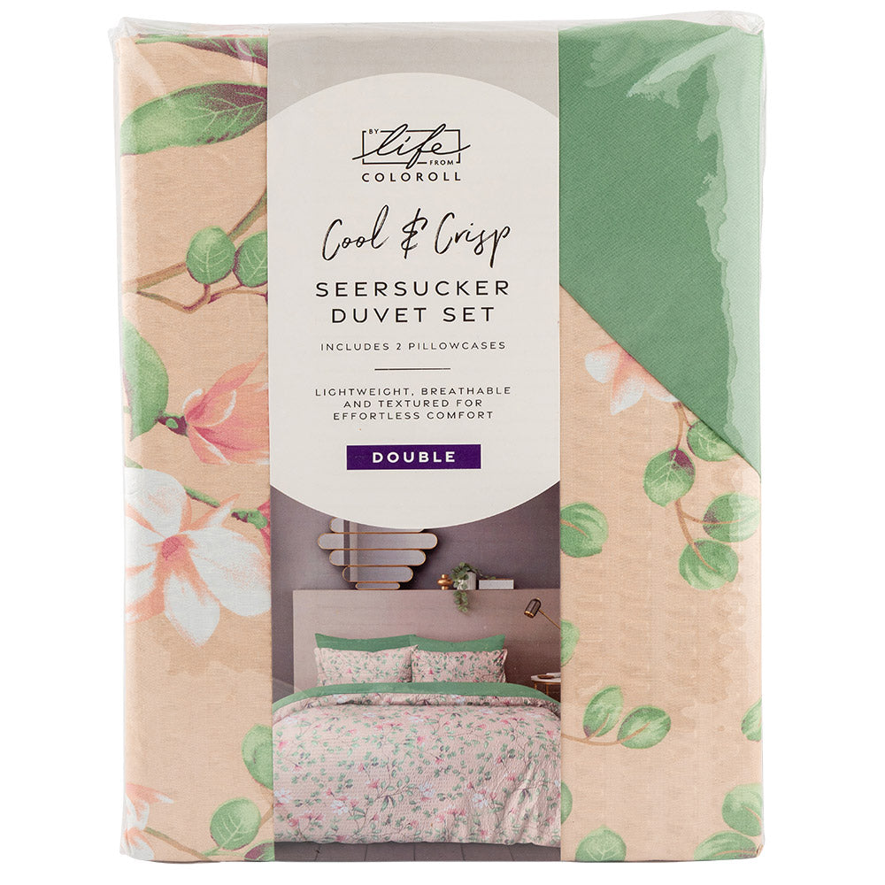 Seersucker Duvet Set Double