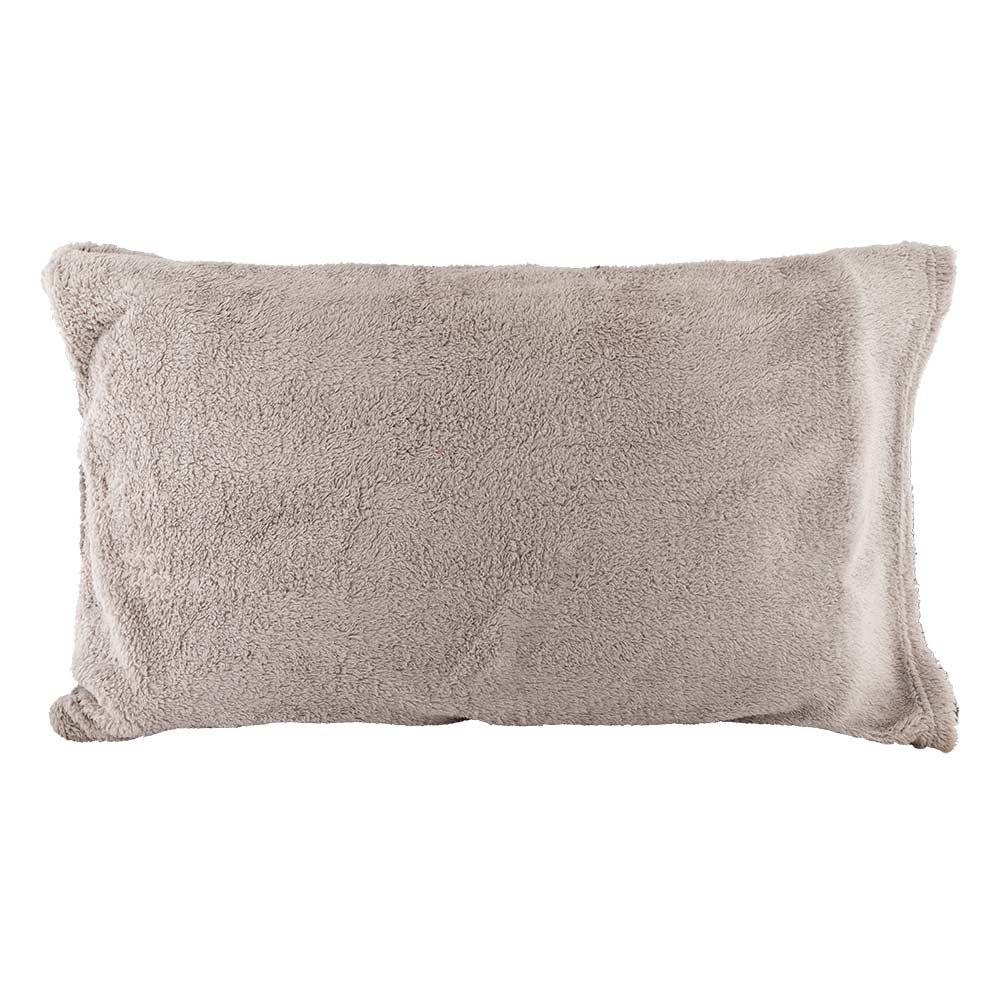 Snuggle Fleece Grey & Silver Reversible Duvet Set Double