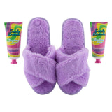 Candy Dreams Cosy Slipper Set with Foot Scrub & Lotion