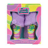 Candy Dreams Cosy Slipper Set with Foot Scrub & Lotion
