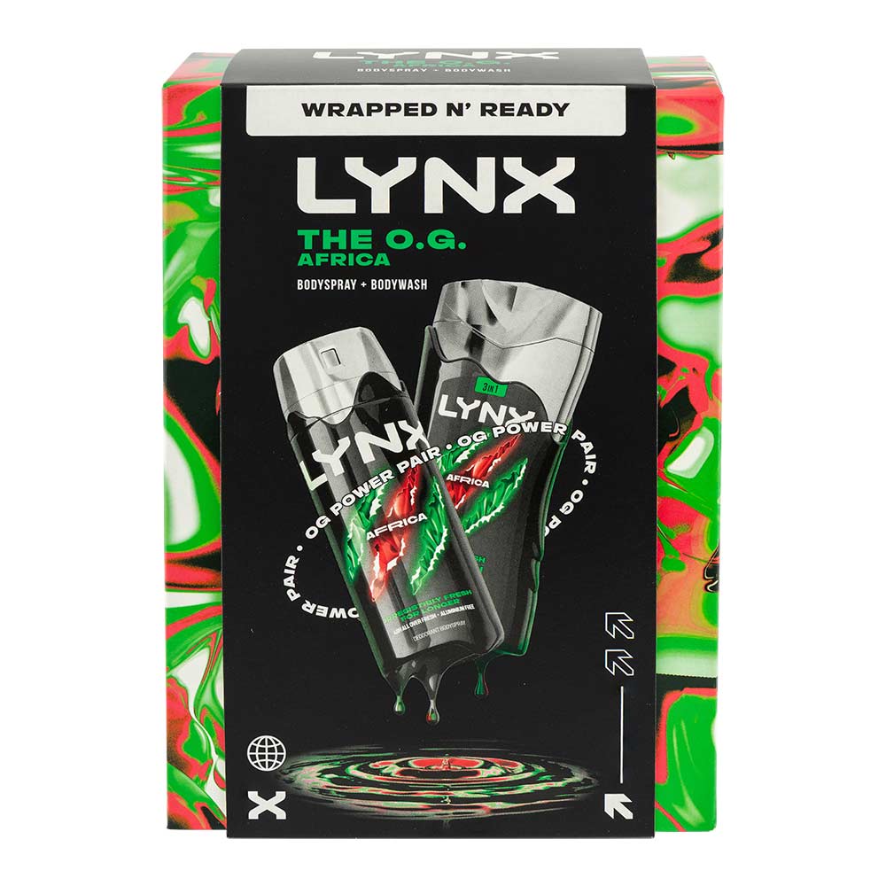 Lynx The O.G Africa Bodyspray & Bodywash Gift Set | Poundstretcher