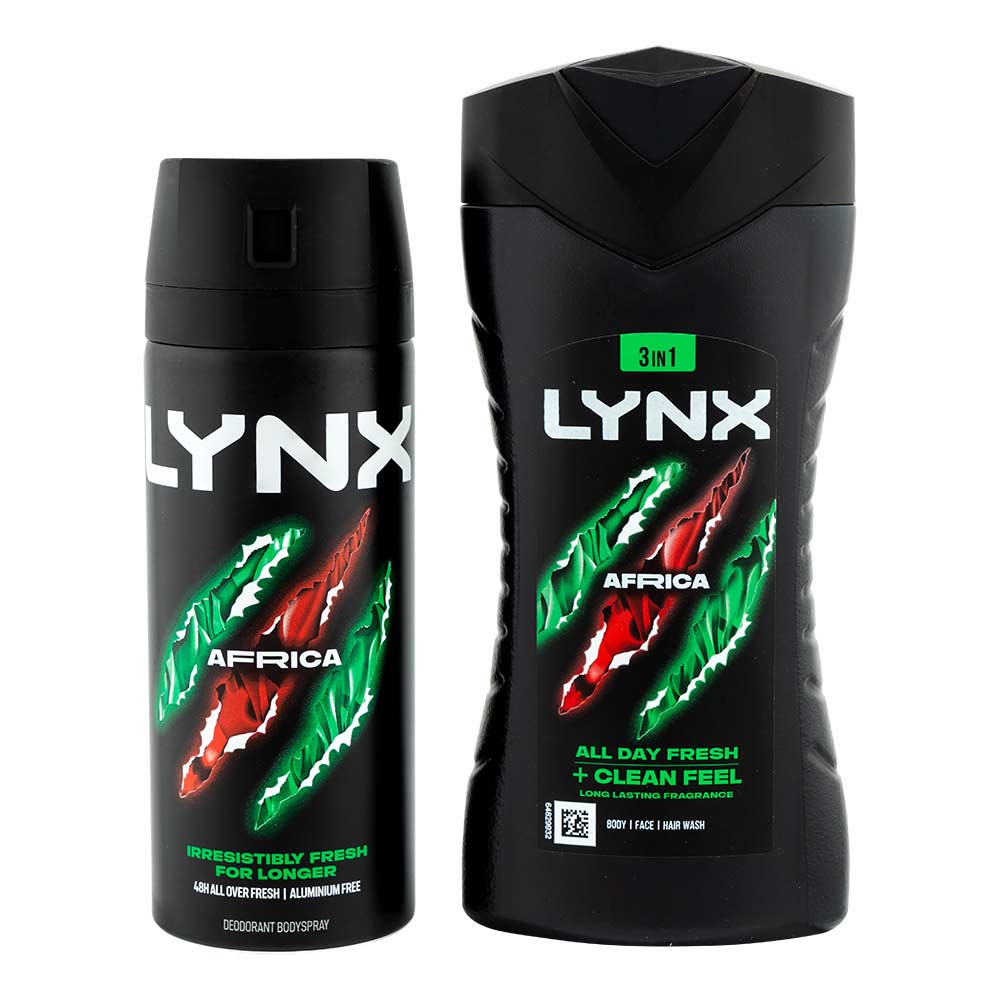 Lynx The O.G Africa Bodyspray & Bodywash Gift Ready Set